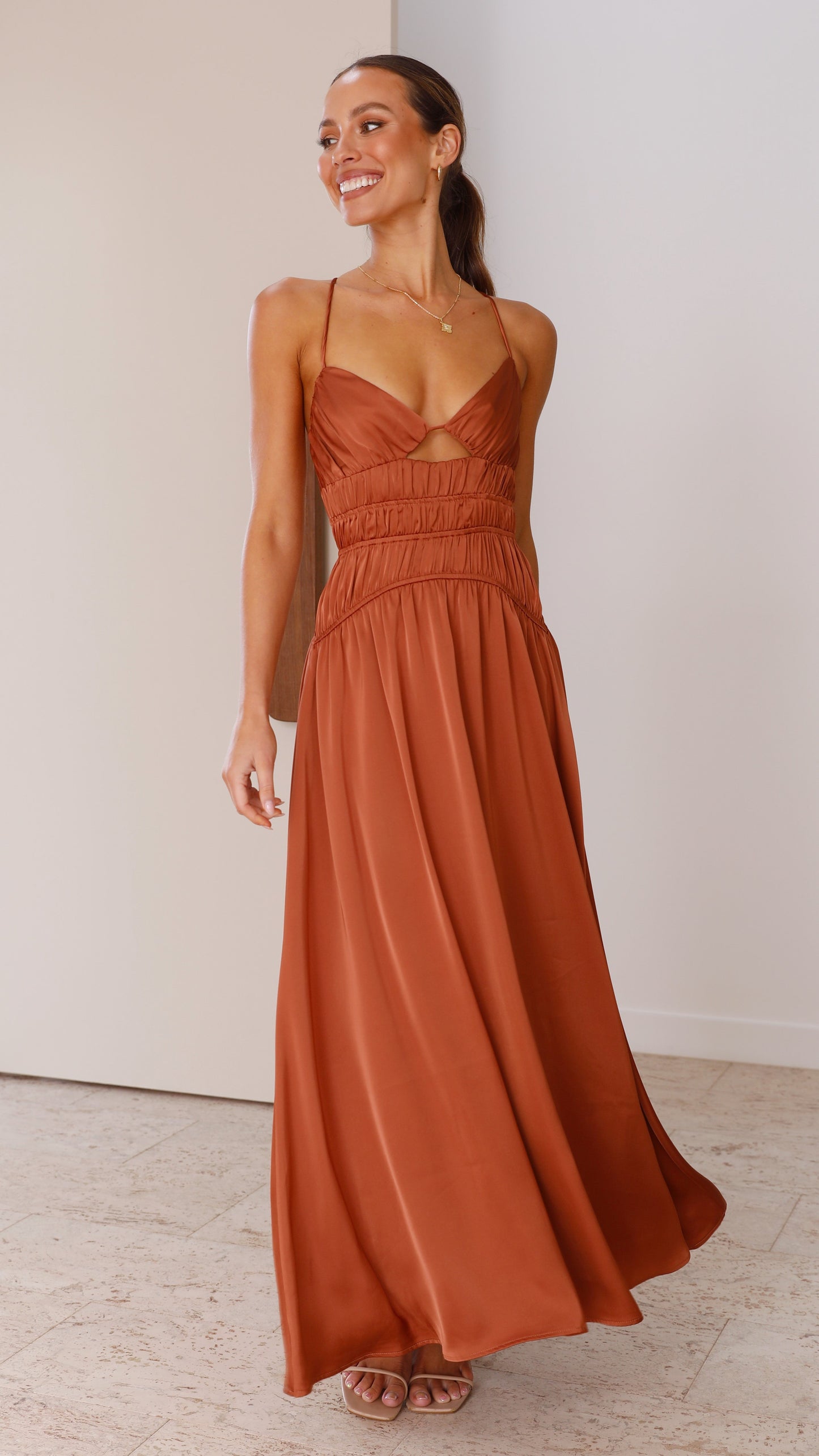 Elle Maxi Dress - Copper