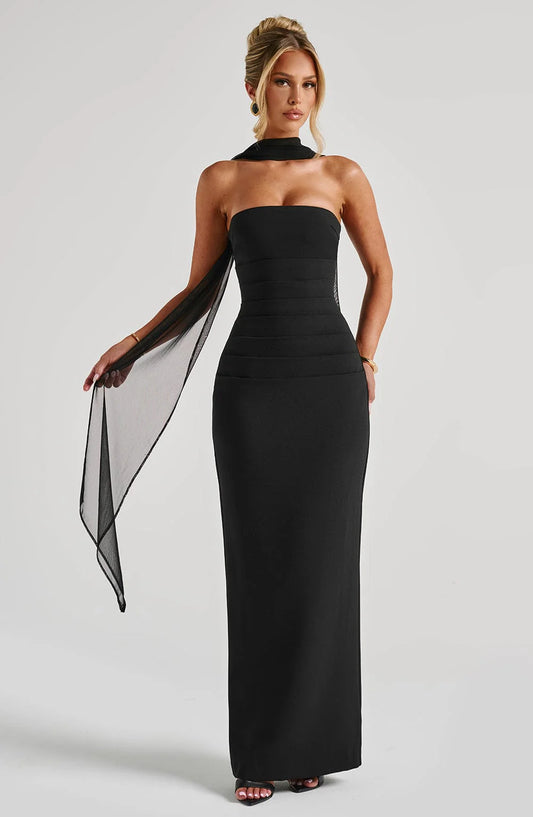 Yulia Maxi Dress - Black